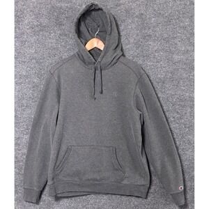 Champion Hoodie Gray Authentic Athleticwear Pullover Mens Large Embroidered Logo